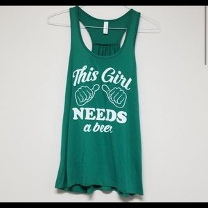 Bella Green Razorback Tank